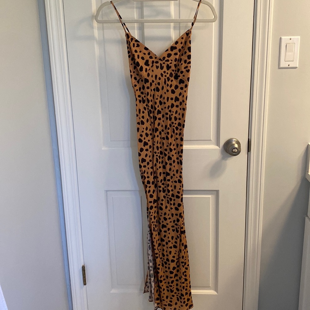 NEW Planet Blue Leopard Print Tessa Dress XS